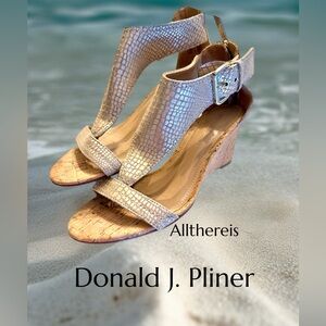 Donald J. Pliner wedge sandals 6.5